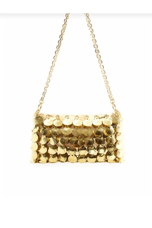 Gold Pullu Zincirli El Omuz Çantası